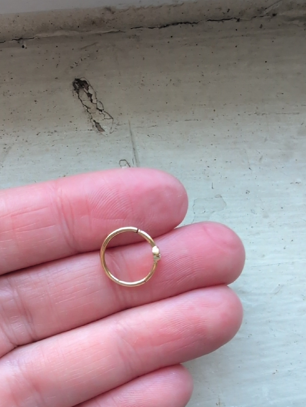 Maria Tash Scalloped Diamond Hoop Earring - Picture 3 of 6